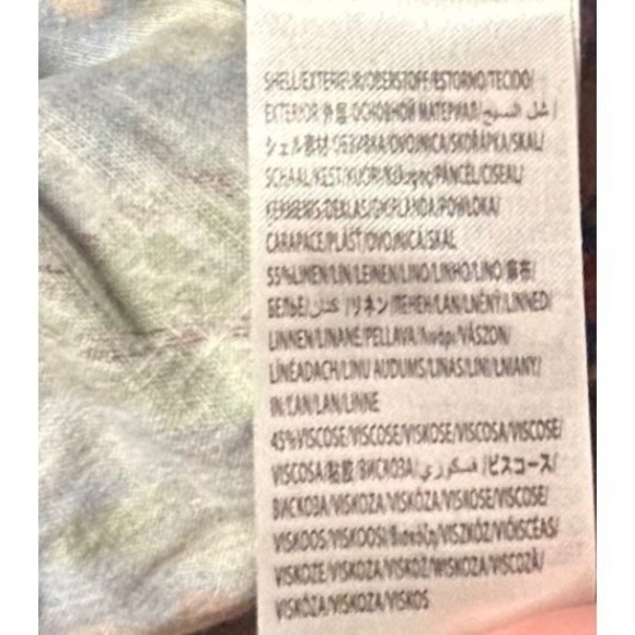 Farm Rio Stitched Garden Romper Floral Print Button Front Tie Waist Womens Small - Picture 10 of 13